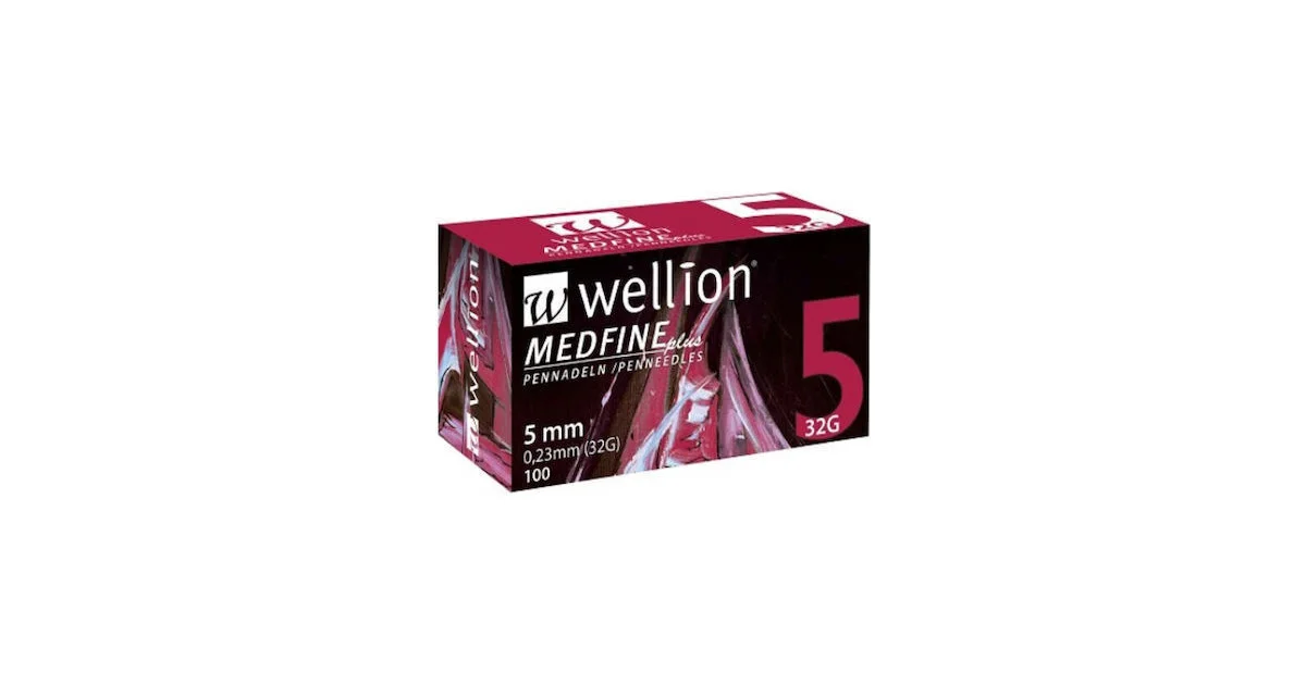 Φωτογραφία προϊόντος: Wellion Medfine Plus Βελόνες Ινσουλίνης 32G 100τμχ