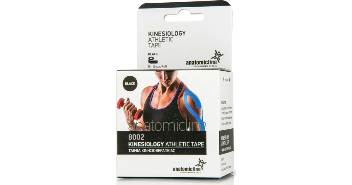 Φωτογραφία προϊόντος: Anatomic Line Ταινία Κινησιοθεραπείας 5cm x 5m Μαύρη