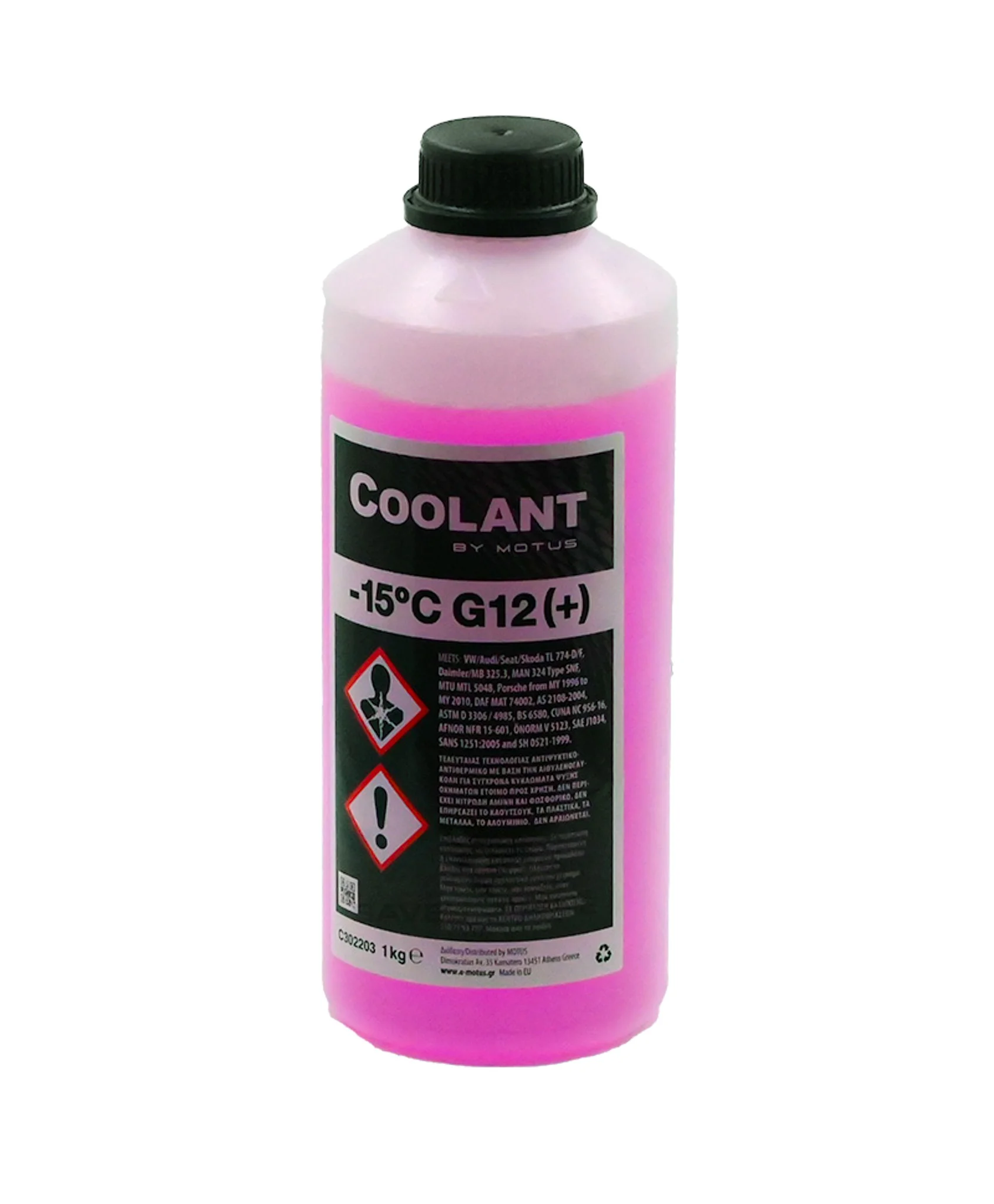 Φωτογραφία προϊόντος: Motus Coolant G12+ Κόκκινο -15°C 1L (Έτοιμο προς Χρήση)