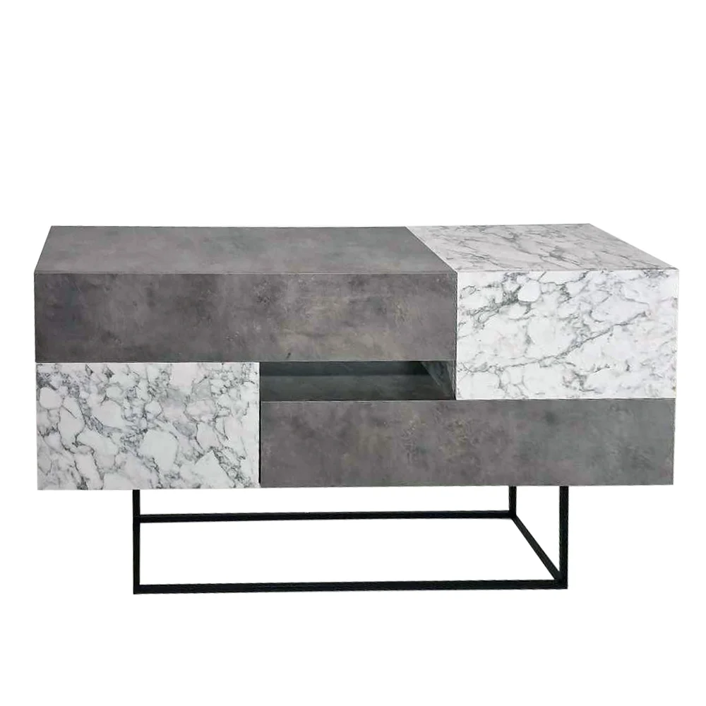 Φωτογραφία προϊόντος: Artekko Eros Anthracite Μπουφές MDF/Μέταλλο Γκρι/Λευκό (145x40x82)cm