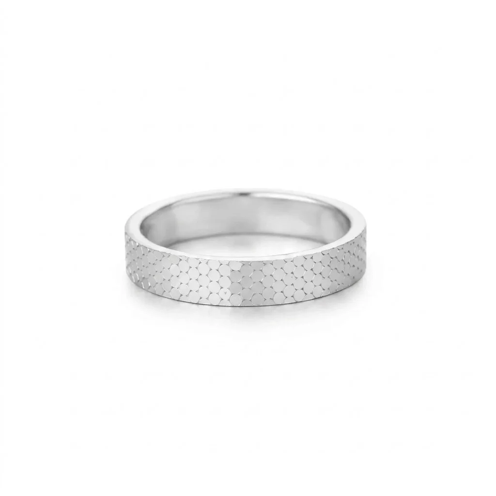 Φωτογραφία προϊόντος: Peach Jewelry Peach Jewerly Δαχτυλίδι Από Ανοξείδωτο Ατσάλι Ασημί Βέρα Size 7