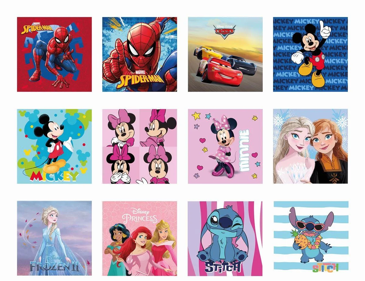 Φωτογραφία προϊόντος: DISNEY DIMcol Λαβέτες-Μαγικές Πετσέτες Disney Home 30X30 Digital Print 100% Polyester - -