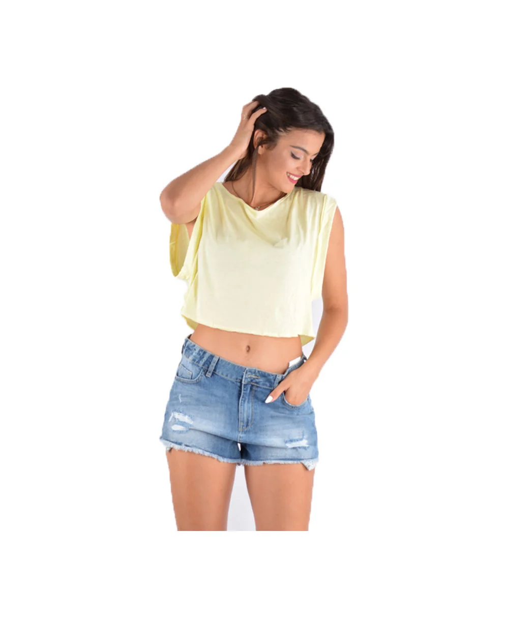Φωτογραφία προϊόντος: ΑΠΑΛΟ ΚΙΤΡΙΝΟ MOUTAKI CROPPED TOP