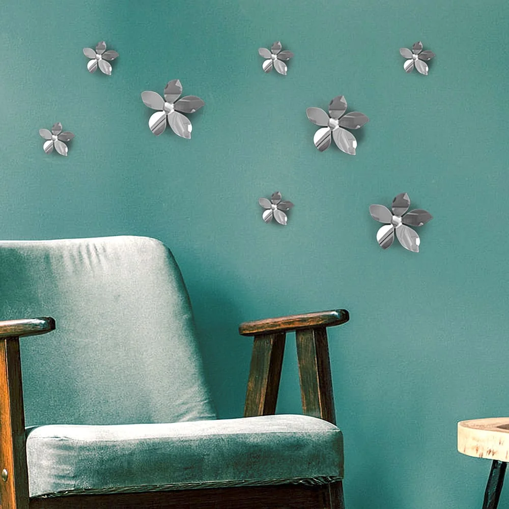 Φωτογραφία προϊόντος: Ango Silver Flowers 3D πολυπροπυλενίου (24017)
