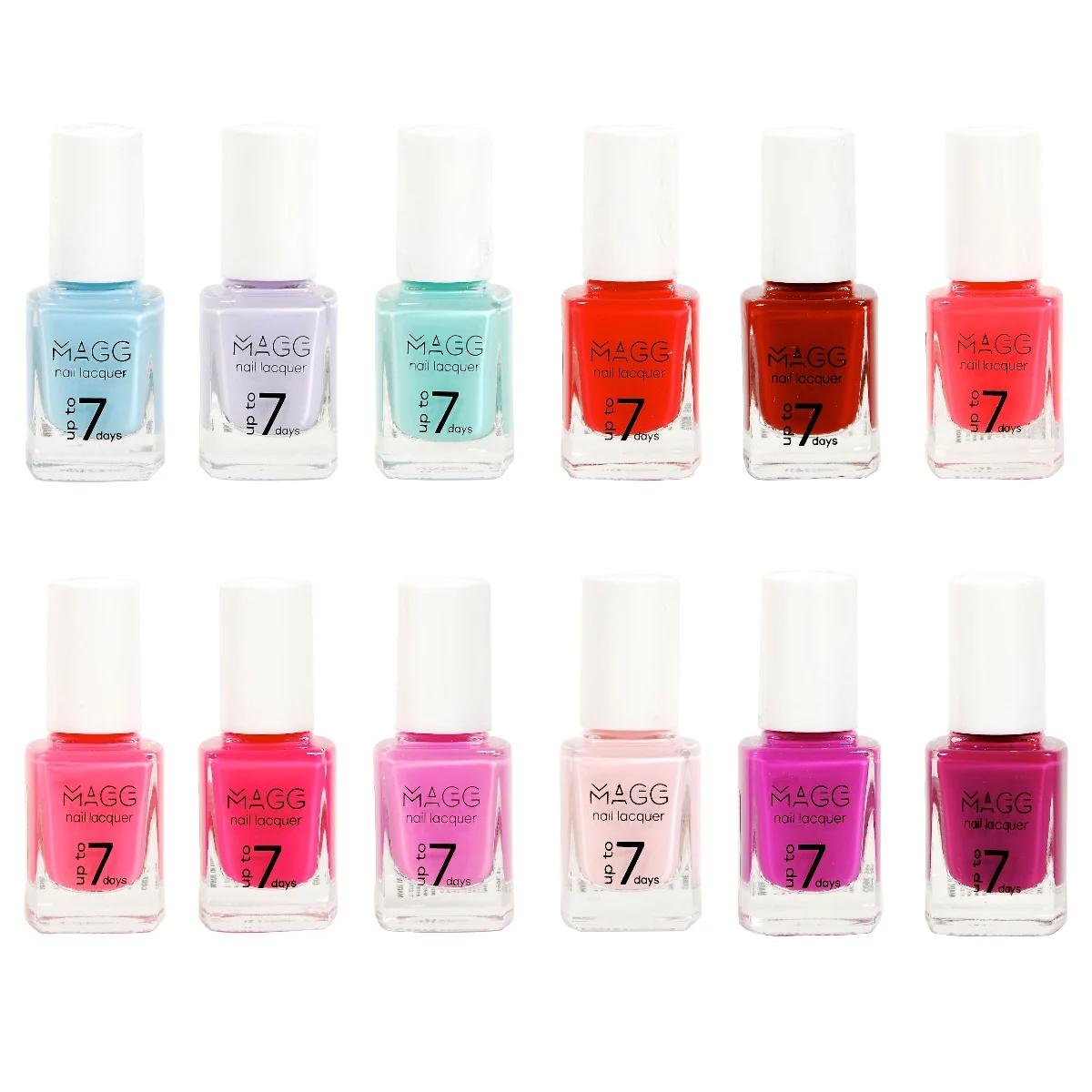 Φωτογραφία προϊόντος: Set 12 pcs MAGG nail lacquer βερνίκι fast dry 13ml.