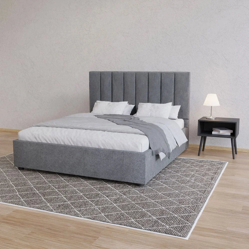 Φωτογραφία προϊόντος: AlphaB2B Κρεβάτι Unona Γκρι 160x200cm