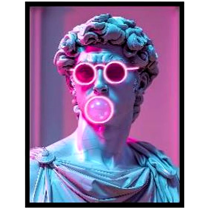 Φωτογραφία προϊόντος: KARE Πίνακας Cheeky David LED Πολύχρωμος 80*3.5*120εκ. - Πολύχρωμο - 80Μx4Πx120Υ