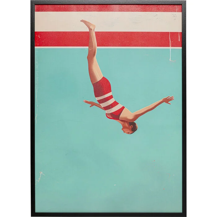 Φωτογραφία προϊόντος: KARE Πίνακας Jumping Girl Down Πολύχρωμος 73*3.2*103εκ. - Πολύχρωμο - 73Μx3Πx3Υ