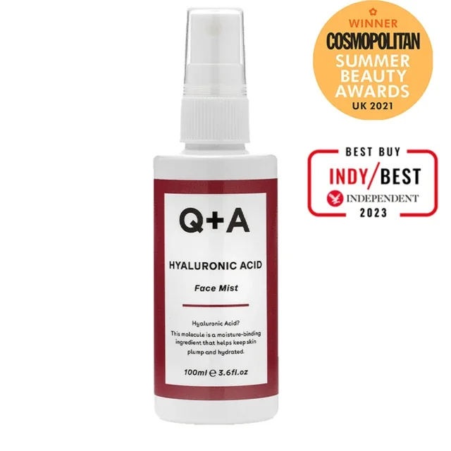 Φωτογραφία προϊόντος: Q+A Hyaluronic Acid Face Mist Mist Προσώπου εμπλουτισμένο με Υαλουρονικό Οξύ και Πρεβιοτικά 100ml