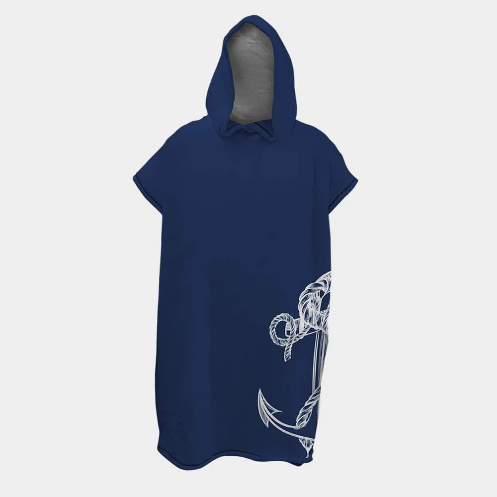 Φωτογραφία προϊόντος: Athlon Poncho Towel - Marine Anchor Μπλε