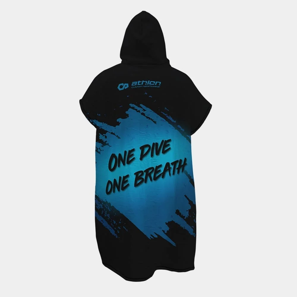 Φωτογραφία προϊόντος: Athlon Poncho Towel - One Dive One Breath Μπλε