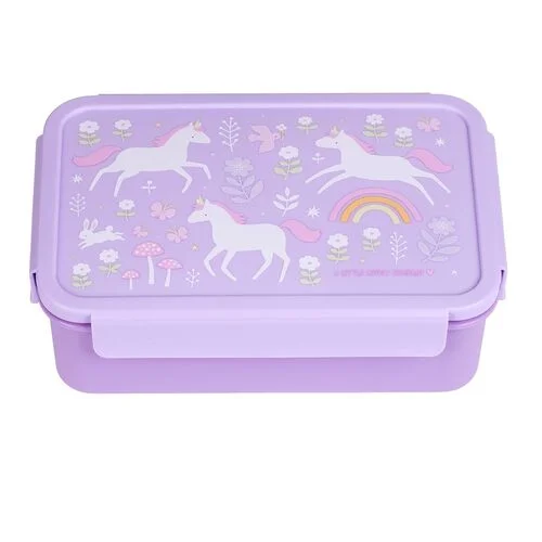 Φωτογραφία προϊόντος: A little lovely company Δοχείο φαγητού Bento Lunch box Unicorn Dreams