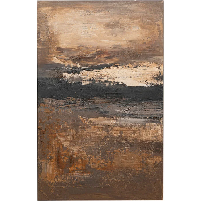 Φωτογραφία προϊόντος: KARE Πίνακας Καμβάς Dusty Horizon Καφέ 100*4*150εκ. - Καφέ - 100Μx4Πx150Υ