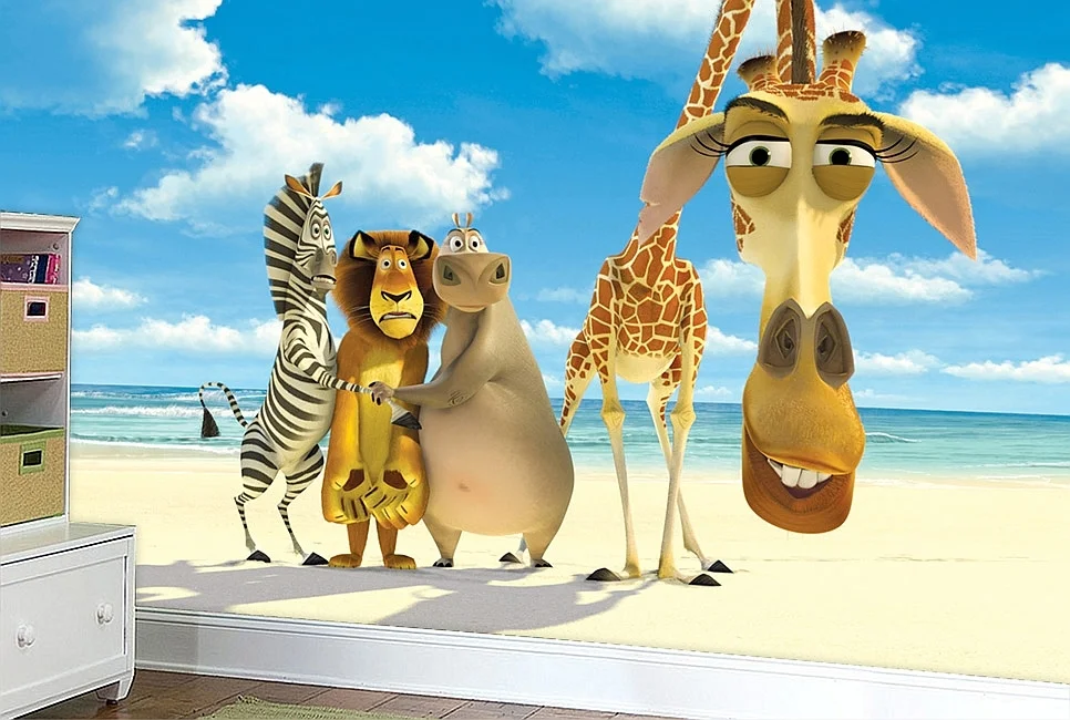 Φωτογραφία προϊόντος: Azur Φωτοταπετσαρία Madagascar 3 - Χαρτί Πλαστικοποιημένο
