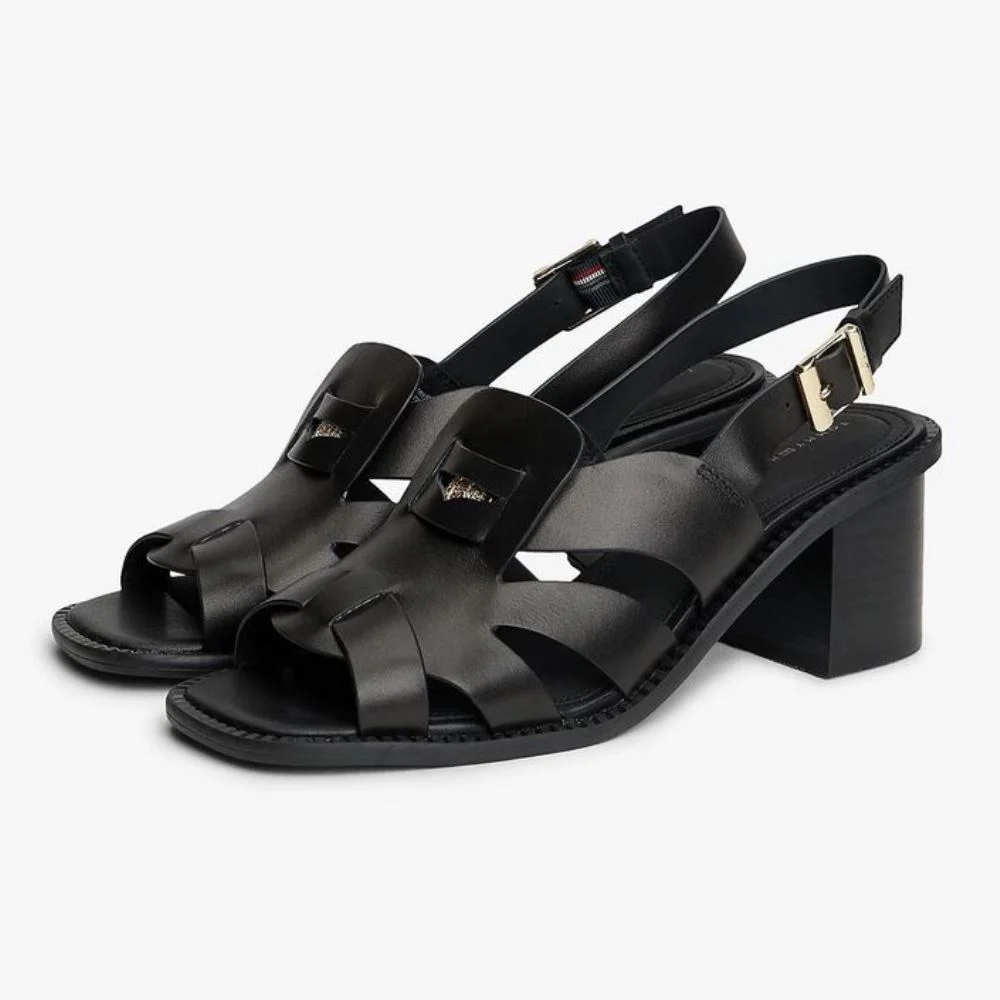 Φωτογραφία προϊόντος: TOMMY HILFIGER CROSS BLOCKED HIGH HEEL SANDALS WOMEN TOMMY HILFIGER ΜΑΥΡΟ (FW0FW09135-BDS)
