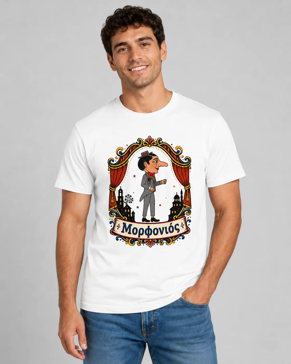 Φωτογραφία προϊόντος: Ανδρικό T-Shirt Καραγκιόζης - Μορφονιός 2