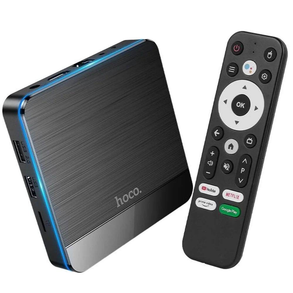 Φωτογραφία προϊόντος: Hoco DQ07 Primo TV Box 4K UHD 60Fps με WiFi RJ45 4GB RAM + 64GB ROM v5.0 Android9