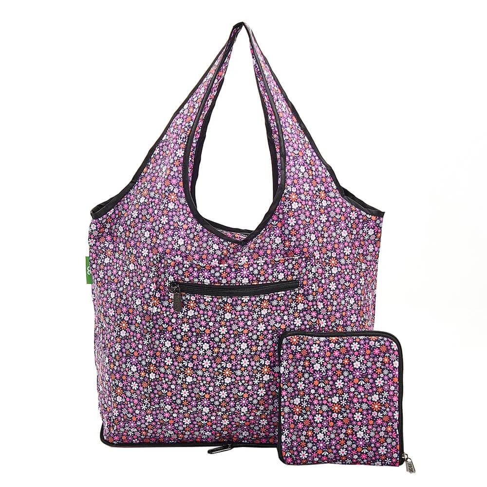 Φωτογραφία προϊόντος: Purple Ditsy Weekend Bag 15lt Eco Chic – Μικρή τσάντα ταξιδιού