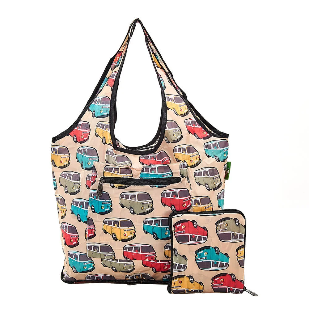 Φωτογραφία προϊόντος: Eco Chic Beige Camper Vans Weekend Bag 15lt Eco chic – Μικρή τσάντα ταξιδιού
