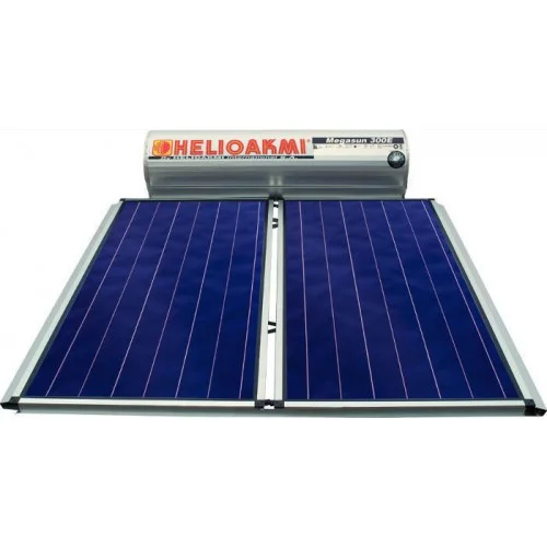 Φωτογραφία προϊόντος: Ηλιακός Helioakmi Megasun Glass E300lt 2x2.62m² Επιλεκτικός Τιτανίου Τριπλής Ενέργειας