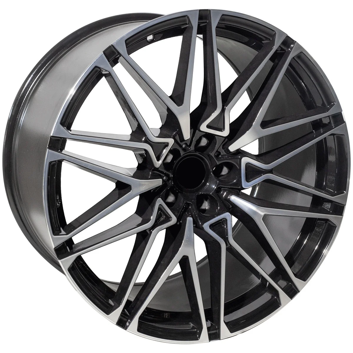 Φωτογραφία προϊόντος: REPLICA BMW STYLE 5771 21X9.5-10.5 5X112 ET30/43 BLACK MACHINED FACED - REP5771215112BMF