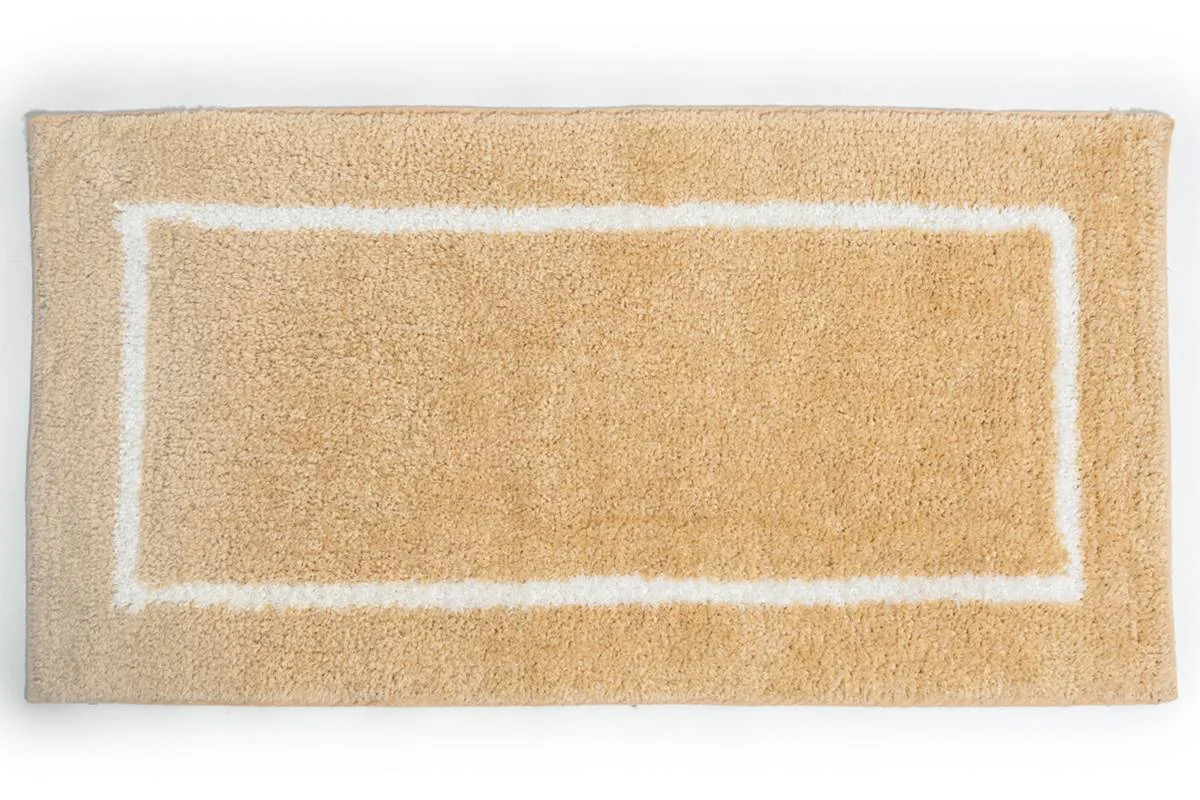 Φωτογραφία προϊόντος: Sdim Βαμβακερό/Microfiber Αντιολισθητικό Πατάκι Μπάνιου Space 002 Beige 45x85εκ.