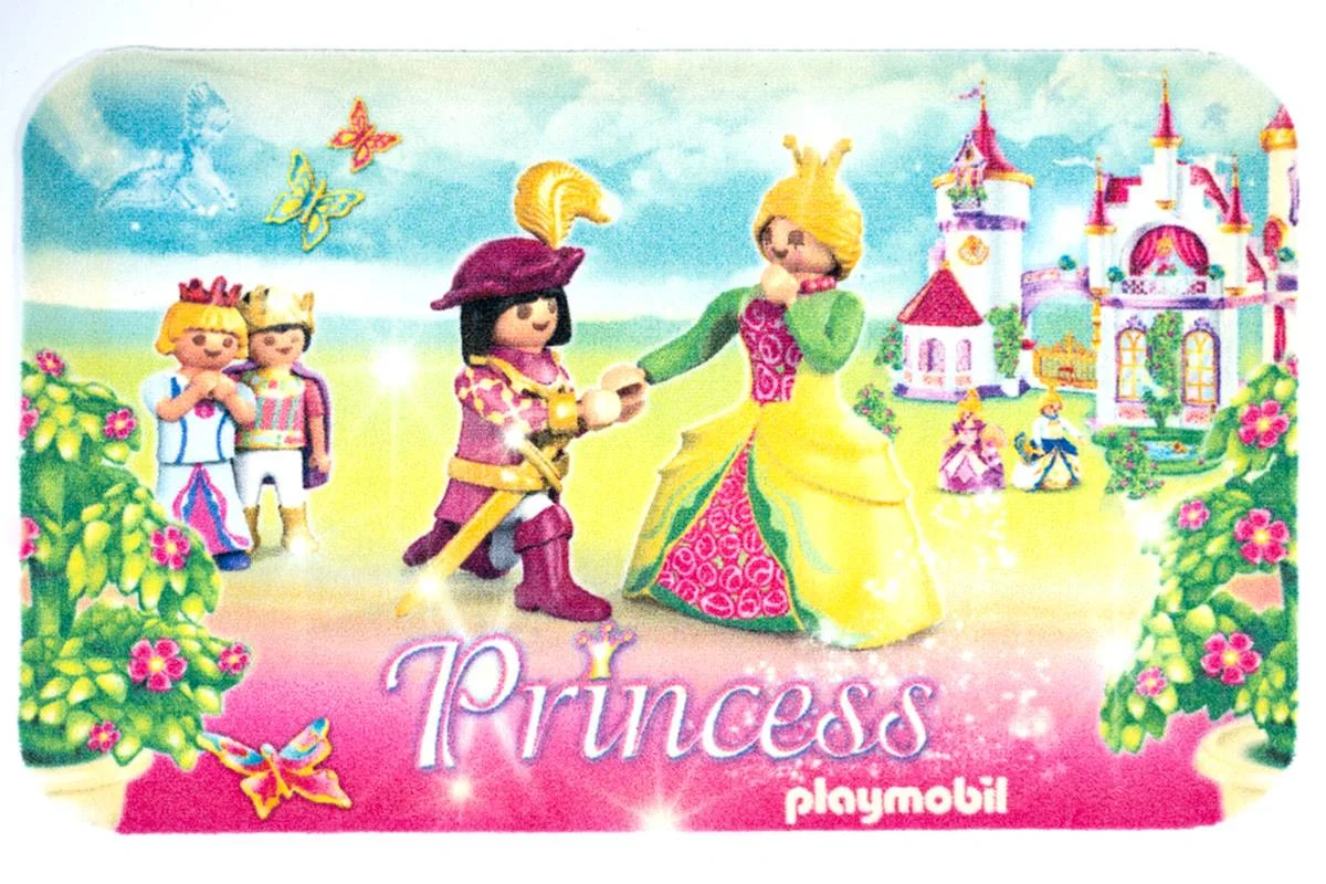 Φωτογραφία προϊόντος: Sdim Πατάκι Εισόδου Playmobil Μοκέτα με Αντιολισθητικό Υπόστρωμα Deco 001 Princess 50x80εκ. Πάχους 6mm