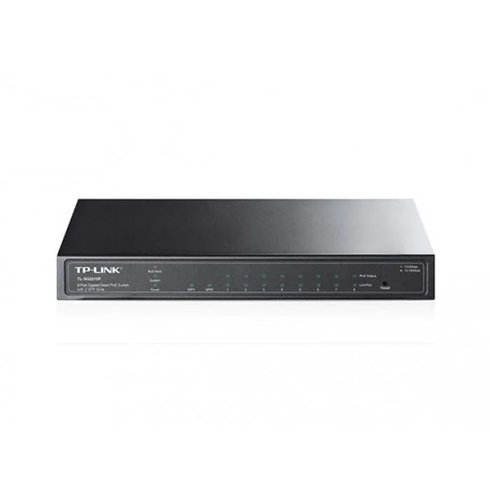 Φωτογραφία προϊόντος: Switch TP-Link 8-Port Gigabit Smart PoE TL-SG2210P with 2 SFP Slots