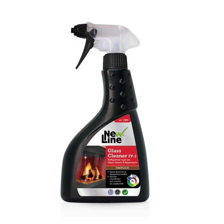 Φωτογραφία προϊόντος: Glass Cleaner FP-2 - Καθαριστικό υγρό για τζάμια τζακιών + θερμαστρών - 500ml New Line
