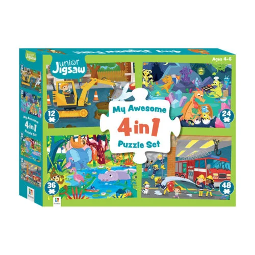 Φωτογραφία προϊόντος: Hinkler 4-in-1 Puzzles: My Awesome 4-in-1 Puzzle Set