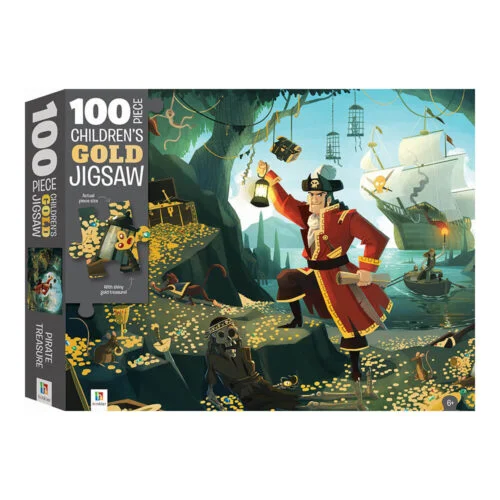 Φωτογραφία προϊόντος: Hinkler Touch and Feel: Pirate Treasure Gold Foil 100 Piece Jigsaw