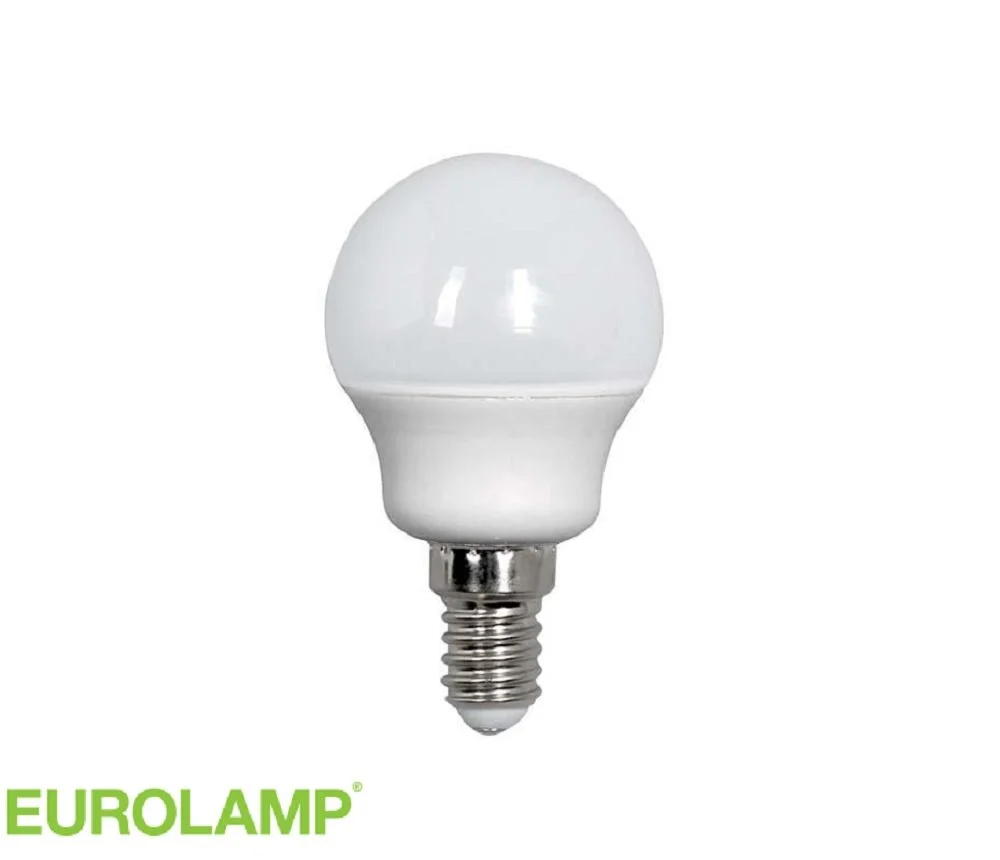 Φωτογραφία προϊόντος: Λάμπα LED σφαιρική 5W Ε14 6500K 220-240V Eurolamp 2295