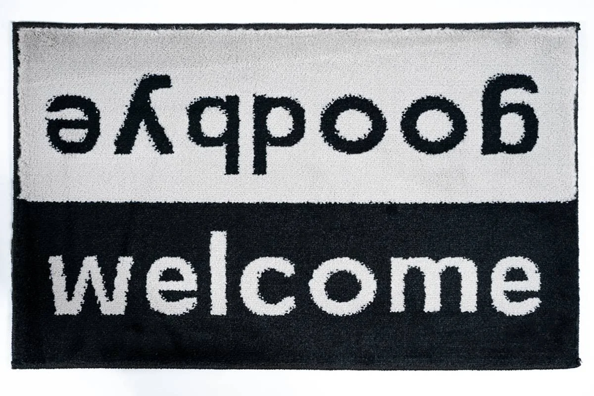 Φωτογραφία προϊόντος: Sdim Πατάκι Εισόδου Μοκέτα Fashion Welcome Black/Grey 40x67εκ.