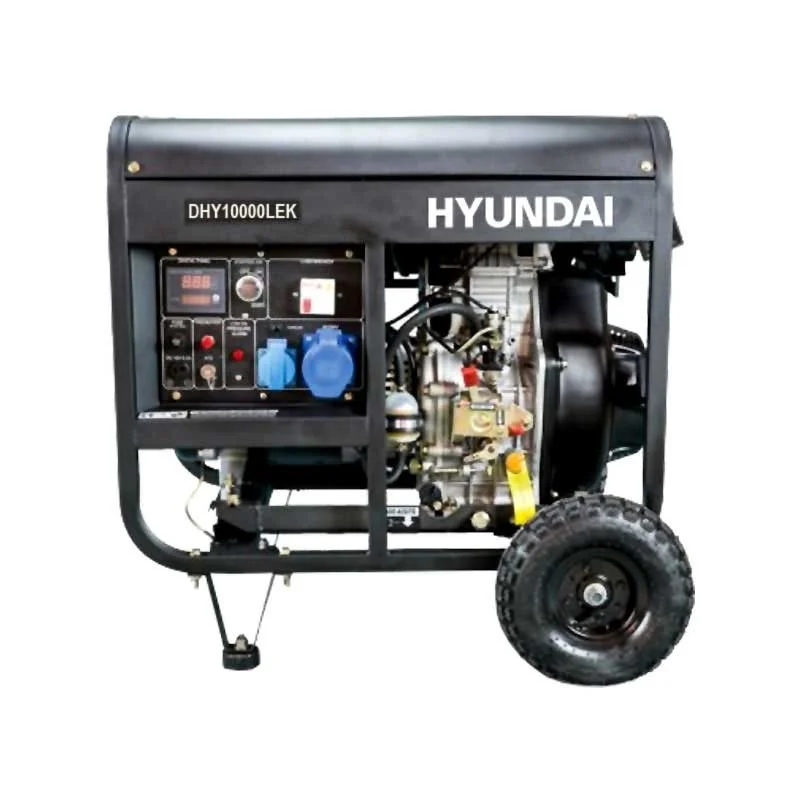 Φωτογραφία προϊόντος: HYUNDAI DHY10000LEK-T Γεννήτρια Πετρελαίου 10KVA / 230V-380V με Σταθεροποιητή τάσης AVR + Μίζα εκκίνησης + Ρόδες HYUNDAI