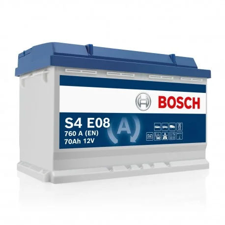 Φωτογραφία προϊόντος: ΜΠΑΤΑΡΙΕΣ BOSCH Μπαταρία BOSCH EFB S4 S4E08 70AH 760A(EN) START STOP