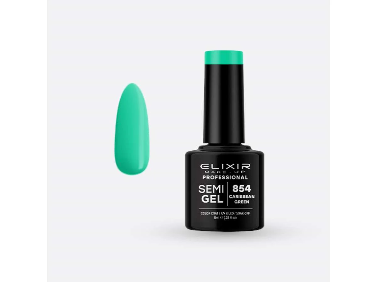 Φωτογραφία προϊόντος: Elixir Ημιμόνιμο βερνίκι 8ml 854 (Caribbean green)