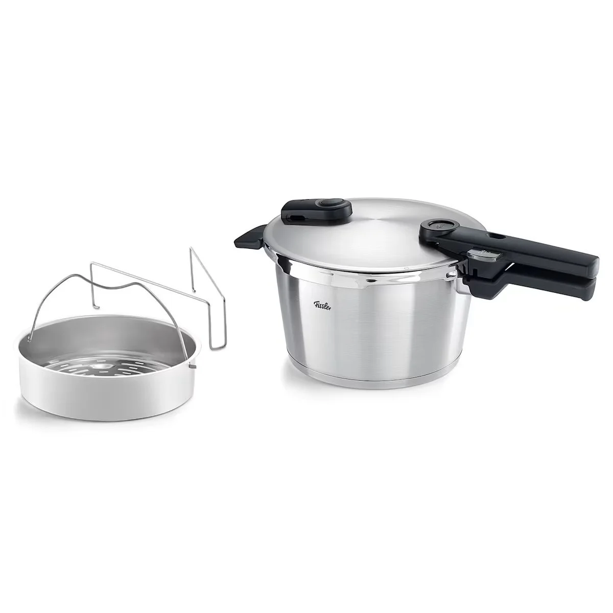 Φωτογραφία προϊόντος: Fissler Vitaquick Premium Χύτρα Ταχύτητας 4.5lt με Καλάθι Ατμού (60241004070)