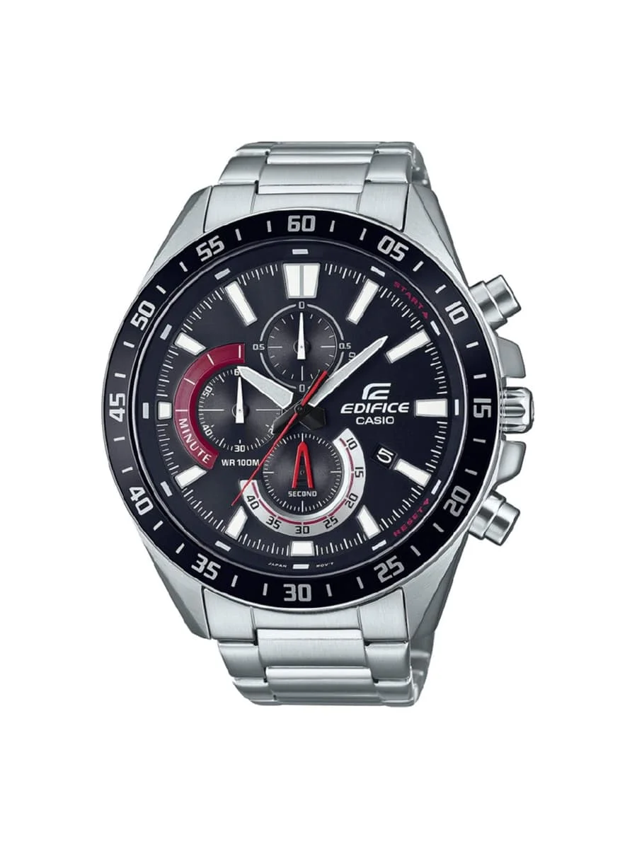Φωτογραφία προϊόντος: Casio Edifice Ρολόι Χρονογράφος Μπαταρίας με Ασημί Μεταλλικό Μπρασελέ EFV-620D-1A4VUEF