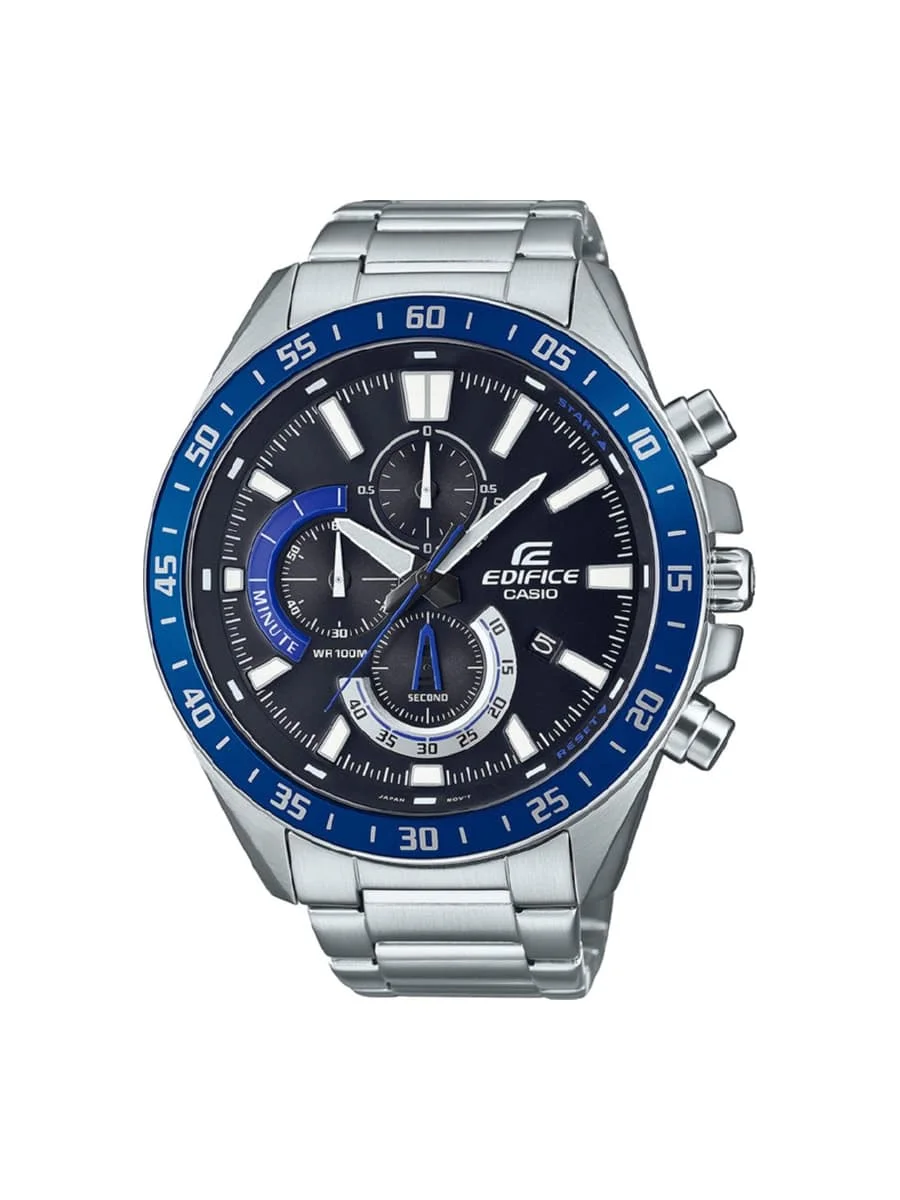 Φωτογραφία προϊόντος: Casio Edifice Ρολόι Χρονογράφος Μπαταρίας με Ασημί Μεταλλικό Μπρασελέ EFV-620D-1A2VUEF