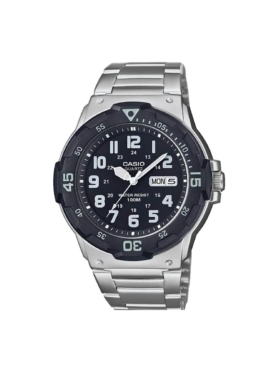 Φωτογραφία προϊόντος: Casio Collection Ρολόι Μπαταρίας με Ασημί Μεταλλικό Μπρασελέ MRW-200HD-1BVEF