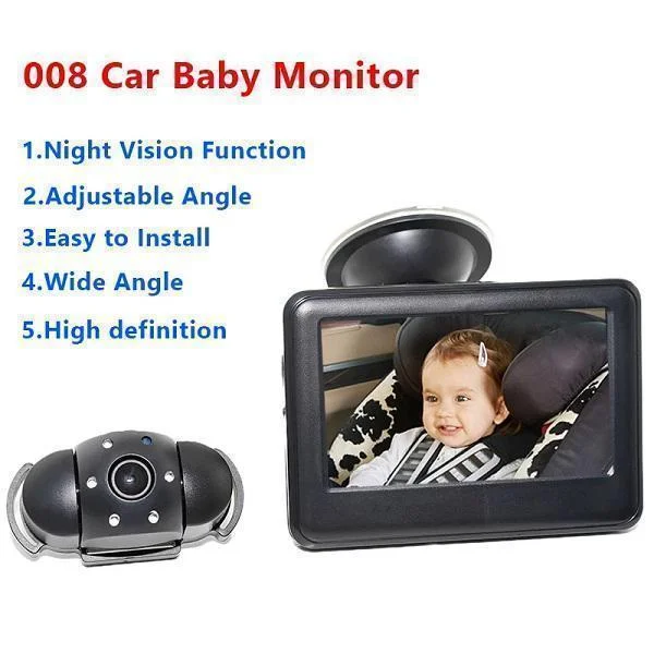 Φωτογραφία προϊόντος: OEM Οθόνη αυτοκινήτου Car Baby Monitor 4,3 ιντσών LCD με νυχτερινή όραση 008