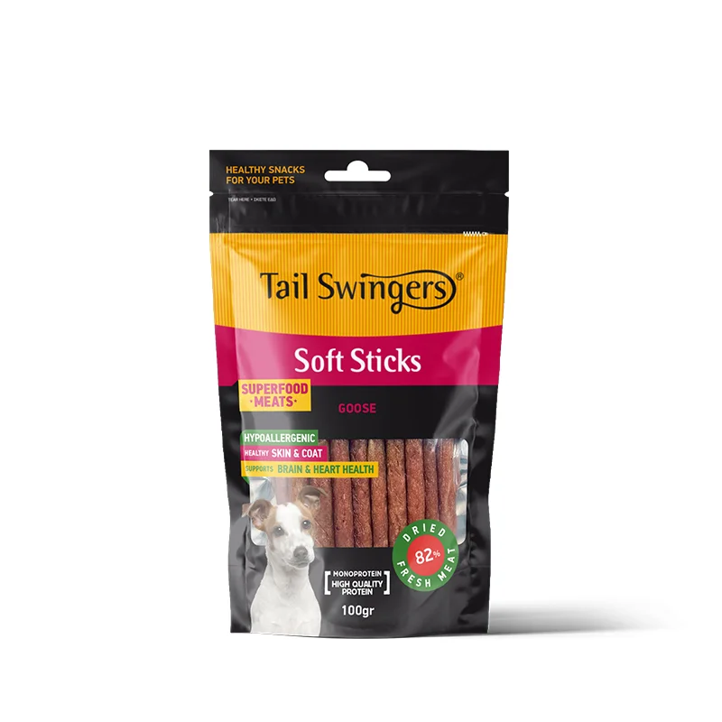 Φωτογραφία προϊόντος: Λιχουδιές Σκύλου Tailswingers Goose Soft Sticks 100gr