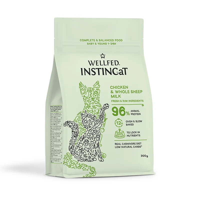 Φωτογραφία προϊόντος: Wellfed Instincat S.O.B. Kitten-Young Chicken + Whole Sheep Milk 300gr