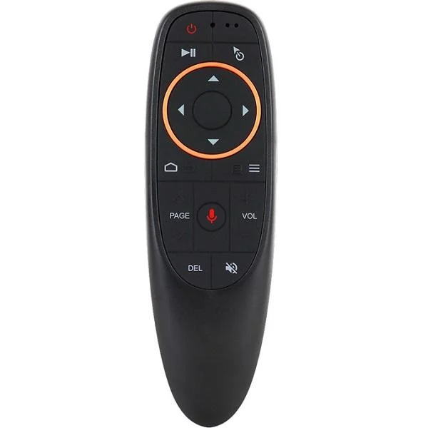 Φωτογραφία προϊόντος: OEM Voice Control Ασύρματο Τηλεχειριστήριο Ποντίκι Τηλεόρασης 2.4 GHz - IR Learning Voice Air Mouse Remote Control with USB G10 Μαύρο