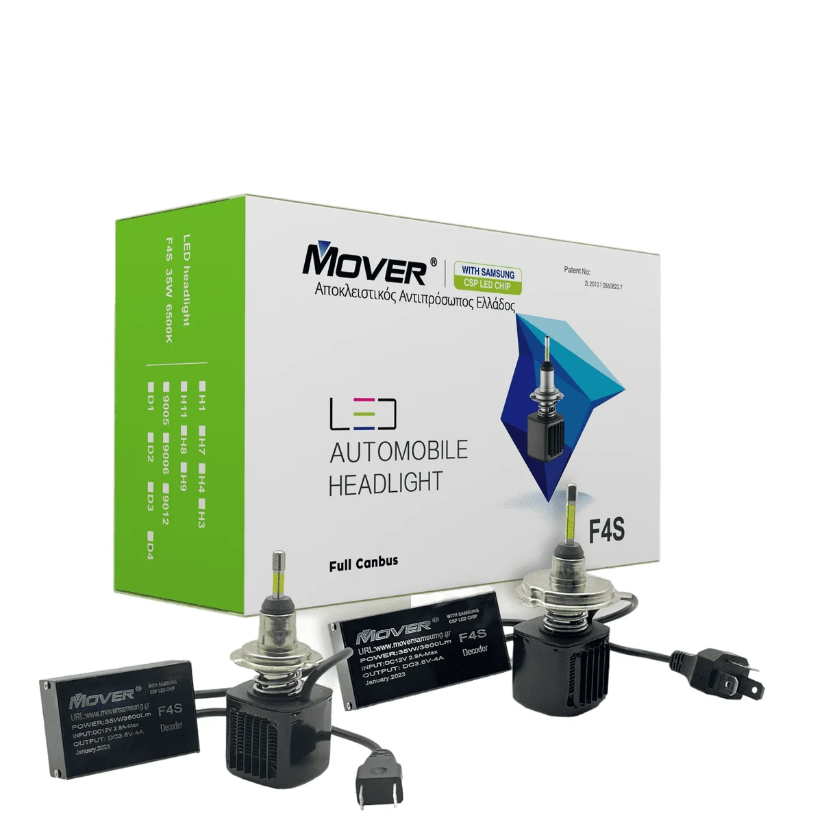 Φωτογραφία προϊόντος: Mover Samsung Λάμπα LED Αυτοκινήτου F4s Full Canbus 2τεμ