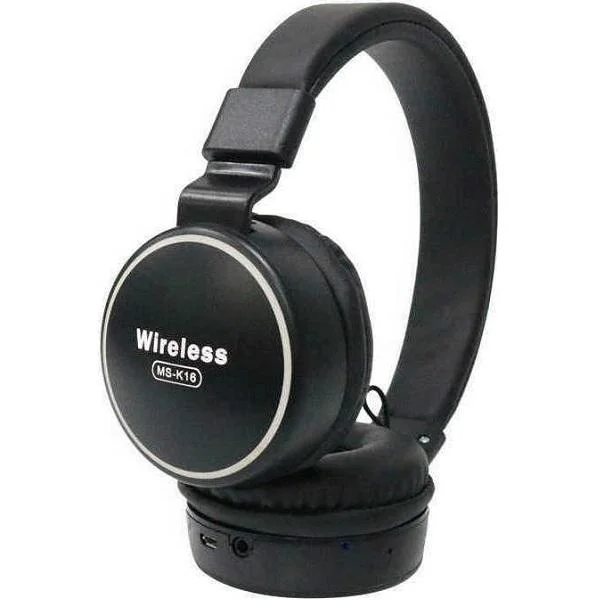 Φωτογραφία προϊόντος: OEM MS-K16 Ασύρματα Bluetooth Over Ear Ακουστικά με 3 ώρες Λειτουργίας Μαύρα