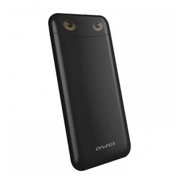 Φωτογραφία προϊόντος: OEM Power Bank Awei P68K 10000mAh - Έξτρα Μικρή Φορητή Μπαταρία για Κινητά, Κάμερες και Tablet - Μαύρο