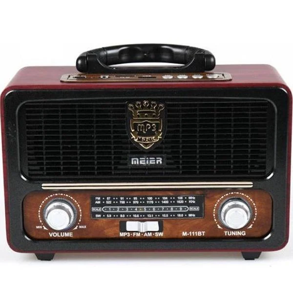 Φωτογραφία προϊόντος: OEM Retro Επιτραπέζιο Ραδιόφωνο Επαναφορτιζόμενο με Bluetooth M111BT Μαύρο