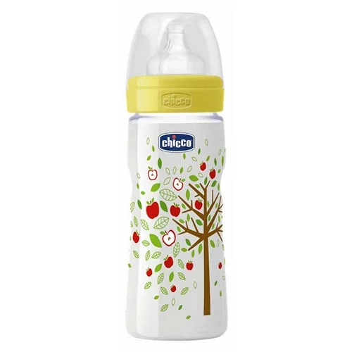 Φωτογραφία προϊόντος: Chicco Μπιμπερό Romantic πλαστικό με θηλή σιλικόνης 4m+ 330ml ροή φαγητού, κωδ.70707-01