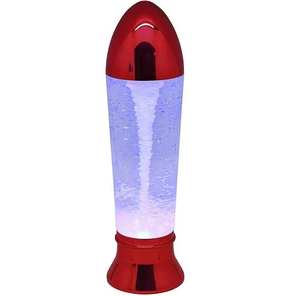 Φωτογραφία προϊόντος: OEM 10,5" Tornado Lamp LED που αλλάζει χρώμα, Tornado Maker Science Toy, Λειτουργεί με μπαταρία/καλώδιο USB, Κόκκινο